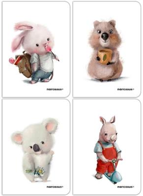 ZESZYT PP FUN A4 32K linia cienka kolorowa 4 sztuki. Wydawca: Narcissus. SmakLiter.pl Opakowanie ZESZYT PP FUN A4 32K linia cienka kolorowa 4 sztuki