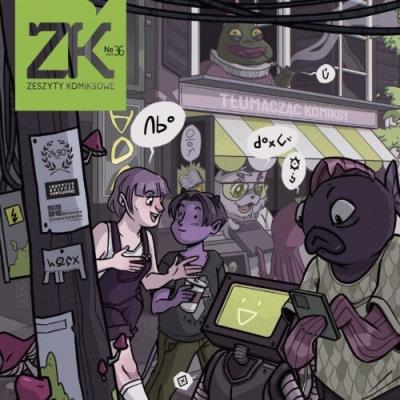 Zeszyty komiksowe nr 36 Tłumacząc komiksy. Wydawca: Fundacja Instytut Kultury Popularnej. SmakLiter.pl Opakowanie Zeszyty komiksowe nr 36 Tłumacząc komiksy