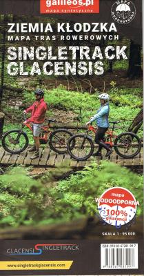 Okładka książki Ziemia Kłodzka - Mapa tras rowerowych wyd. 2023