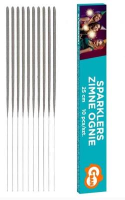 Opakowanie Zimne ognie 25cm 10szt