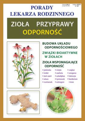 Zioła Przyprawy Odporność. Autor: Anna Kubanowska. SmakLiter.pl Okładka książki Zioła Przyprawy Odporność