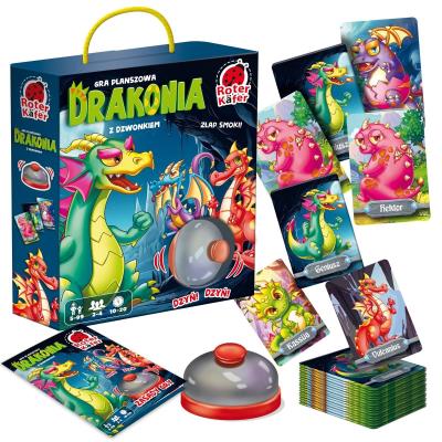 Złap smoki z dzwonkiem. Wydawca: Roter Kafer. SmakLiter.pl Opakowanie Złap smoki z dzwonkiem