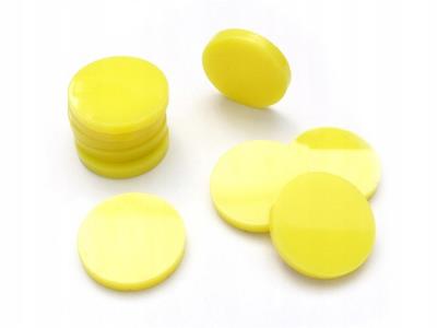 Opakowanie Znaczniki akryl żółte koło 22x3 10szt