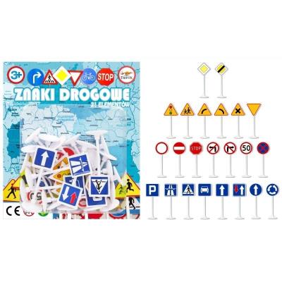 Znaki drogowe 21el. Wydawca: Trifox. SmakLiter.pl Opakowanie Znaki drogowe 21el