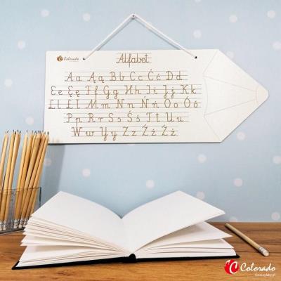 Opakowanie Znam swój alfabet - tablica drewniana Kredka