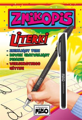 Znikopis. Literki. Autor: Wydawnictwo NIKO. SmakLiter.pl Okładka książki Znikopis. Literki