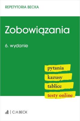 Okładka książki Zobowiązania. Pytania. Kazusy. Tablice. Testy online