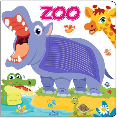 ZOO. Książeczka sensoryczna. Autor: JAREK ŻUKOWSKI. SmakLiter.pl Okładka książki ZOO. Książeczka sensoryczna