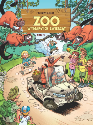 ZOO wymarłych zwierząt. Tom 3. Autor: Christophe Cazenove, Bloz. SmakLiter.pl Okładka książki ZOO wymarłych zwierząt. Tom 3