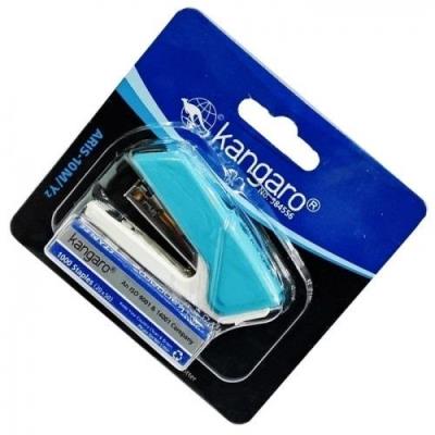 Zszywacz + zszywki 10 kartek. Wydawca: Kangaro. SmakLiter.pl Opakowanie Zszywacz + zszywki 10 kartek