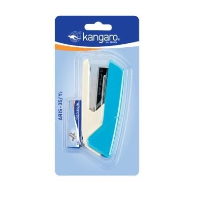 Zszywacz + zszywki 25 kartek. Wydawca: Kangaro. SmakLiter.pl Opakowanie Zszywacz + zszywki 25 kartek