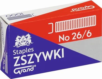 Opakowanie Zszywki 26/6 (1000szt*10) GRAND