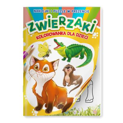 Okładka książki Zwierzaki. Kolorowanka dla dzieci