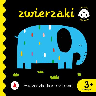 Zwierzaki. Książeczka kontrastowa. Autor: WYDAWNICTWO SKRZAT. SmakLiter.pl Okładka książki Zwierzaki. Książeczka kontrastowa