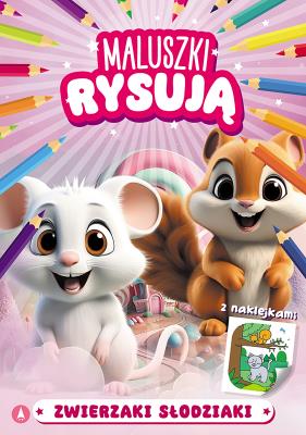 Zwierzaki słodziaki. Maluszki rysują. Autor: Opracowanie zbiorowe. SmakLiter.pl Okładka książki Zwierzaki słodziaki. Maluszki rysują