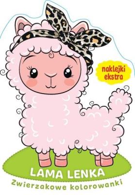 Zwierzakowe kolorowanki. Lama Lenka. Autor:   Praca zbiorowa. SmakLiter.pl Okładka książki Zwierzakowe kolorowanki. Lama Lenka