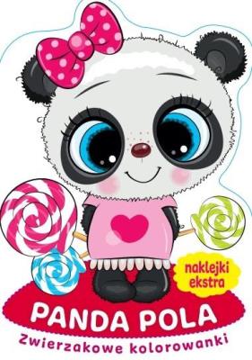 Zwierzakowe kolorowanki. Panda Pola. Autor:   Praca zbiorowa. SmakLiter.pl Okładka książki Zwierzakowe kolorowanki. Panda Pola