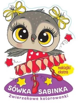 Zwierzakowe kolorowanki. Sówka Sabinka. Autor:   Praca zbiorowa. SmakLiter.pl Okładka książki Zwierzakowe kolorowanki. Sówka Sabinka