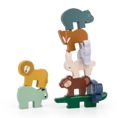 Opakowanie Zwierzęta drewniana gra w układanie w stosy