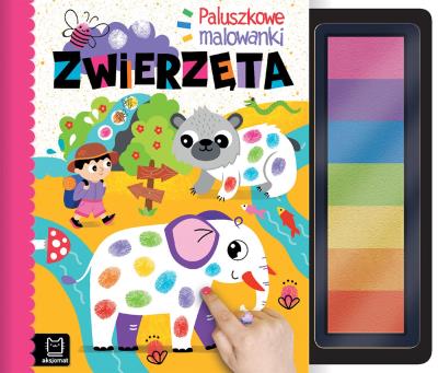 Zwierzęta. Paluszkowe malowanki. Autor: Bator Agnieszka. SmakLiter.pl Okładka książki Zwierzęta. Paluszkowe malowanki