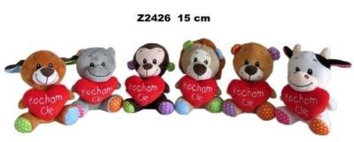 Opakowanie Zwierzęta z sercem 15cm MIX