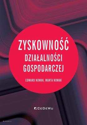 Okładka książki Zyskowność działalności gospodarczej