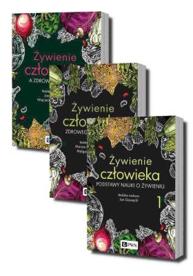Żywienie człowieka. Tomy 1-3. Autor: Jan Gawęcki, Marian Grzymisławski, Małgorzata Moszak. SmakLiter.pl Okładka książki Żywienie człowieka. Tomy 1-3