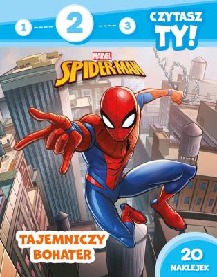 1, 2, 3, czytasz ty! Poziom 2. Tajemniczy bohater.  Marvel Spider-Man. Autor: Lekan Elżbieta. SmakLiter.pl Okładka książki 1, 2, 3, czytasz ty! Poziom 2. Tajemniczy bohater.  Marvel Spider-Man