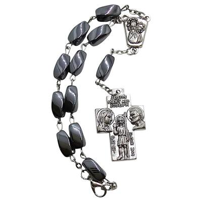 Opakowanie 10-tka różańca - hematyt