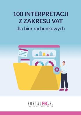 Okładka książki 100 interpretacji z zakresu VAT dla biur rachunkow