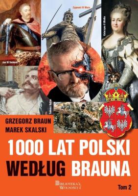 Okładka książki 1000 lat Polski według Brauna T.2