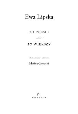 Okładka książki 20 poesie. 20 wierszy