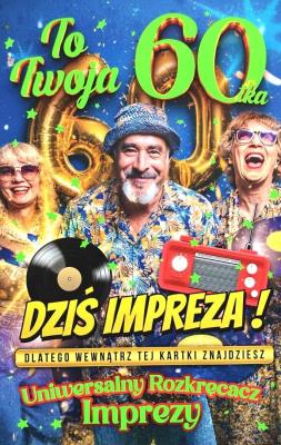 Opakowanie 282 Karnet JCX na 60 urodziny dla mężczyzny z...