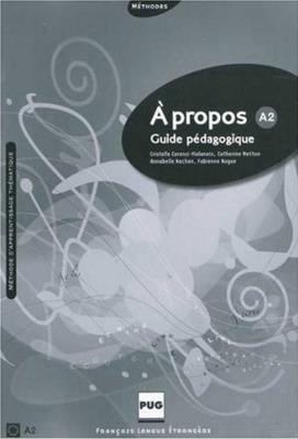 Okładka książki A propos A2 przewodnik metodyczny