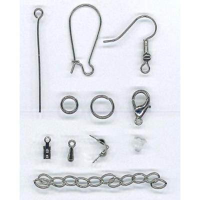 Opakowanie Akcesoria do biżuterii srebrne 191el