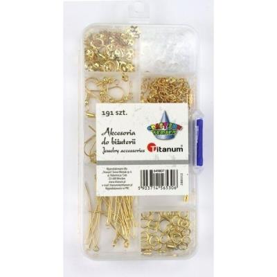 Opakowanie Akcesoria do biżuterii złote 191el