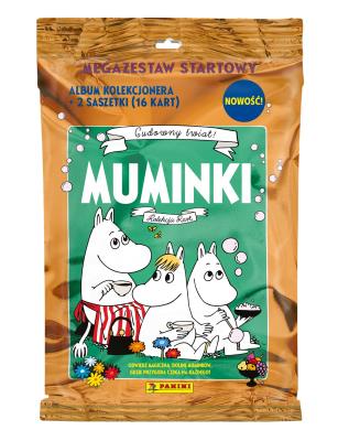 Album kolekcjonera Muminki + 2 saszetki z kartami. Wydawca: Panini. SmakLiter.pl Opakowanie Album kolekcjonera Muminki + 2 saszetki z kartami