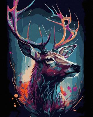 Opakowanie alowanie po numerach czarne płótno - Kolorowy...