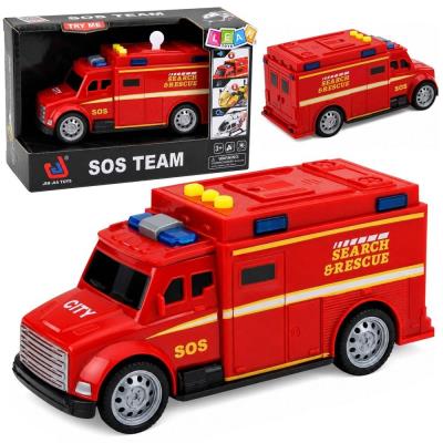 Opakowanie Ambulans światło i dźwięk czerwony 1:32