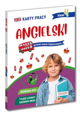 Okładka książki Angielski. Karty pracy. Klasa 4