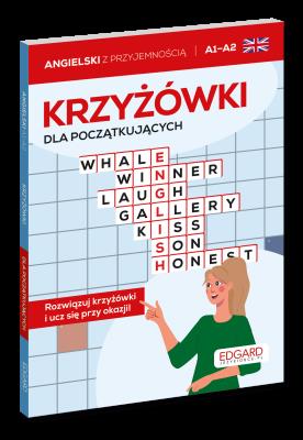Okładka książki Angielski. Krzyżówki dla początkujących A1-A2