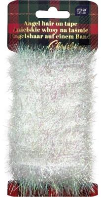Opakowanie Anielskie włosy na taśmie White 20m Christmas