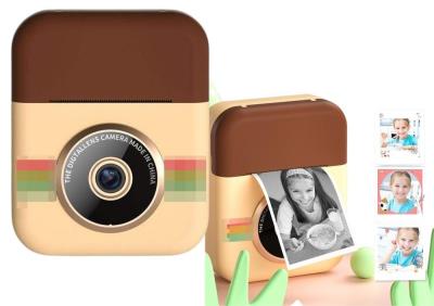 Opakowanie Aparat cyfrowy z drukarką 3 rolki brązowy