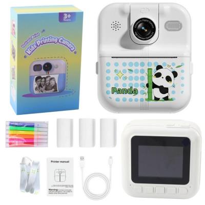 Opakowanie Aparat z drukarką termiczną 3 rolki biały panda