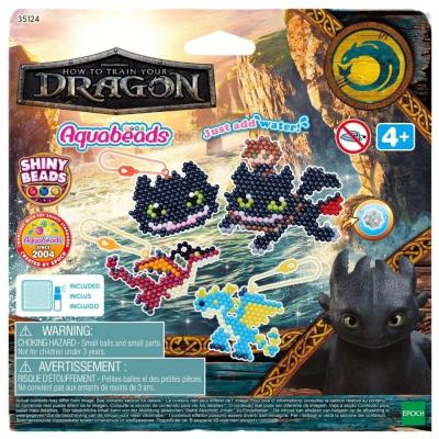 Aquabeads Jak wytresować smoka. Wydawca: Epoch. SmakLiter.pl Opakowanie Aquabeads Jak wytresować smoka