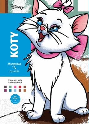 Okładka książki Art Therapy. Disney Koty. Kolorowanka antystresowa