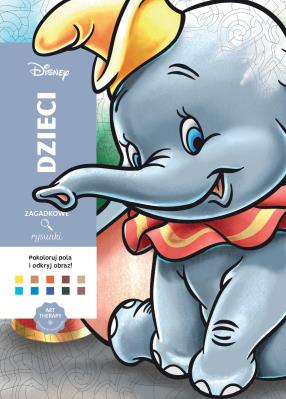 Art therapy. Kolorowanka antystresowa. Disney. Dzieci. Zagadkowe rysunki. Autor: Christophe Alexis-Perez. SmakLiter.pl Okładka książki Art therapy. Kolorowanka antystresowa. Disney. Dzieci. Zagadkowe rysunki