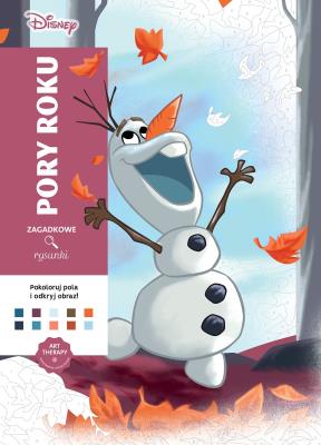Okładka książki Art therapy. Kolorowanka antystresowa. Disney. Pory roku. Zagadkowe rysunki