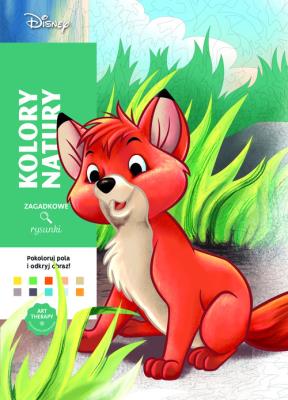 Okładka książki Art therapy Kolorowanka antystresowa Disney Zagadkowe rysunki