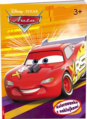 Okładka książki Auta. Kolorowanka z Naklejkami